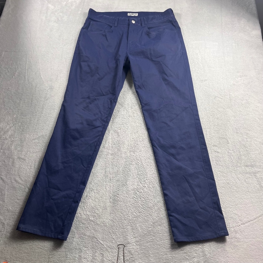 Peter Millar Crown Sport eb66 Performance 5-Pocket Pants Navy 32x30 ME0EB66FB